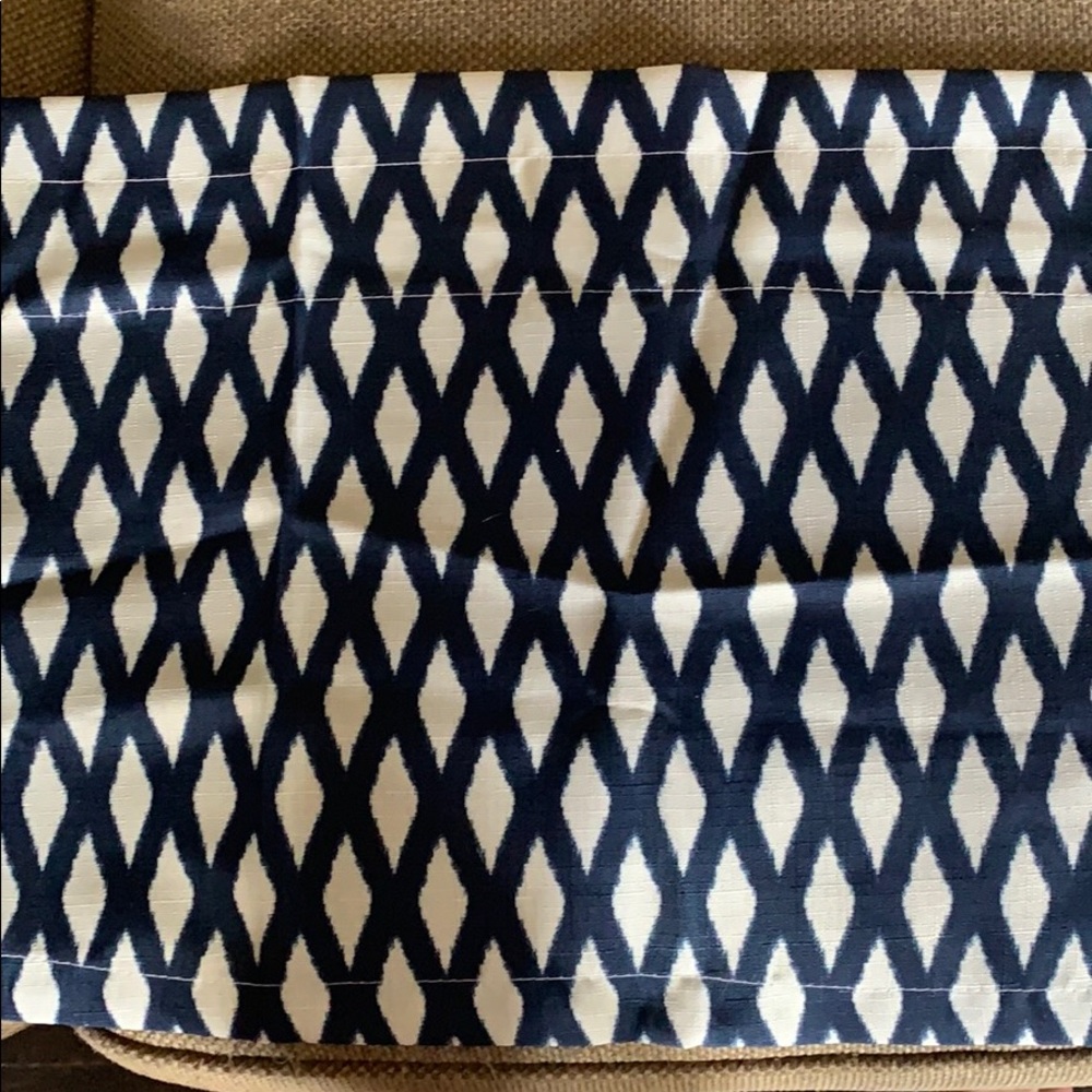 Valance Navy and White